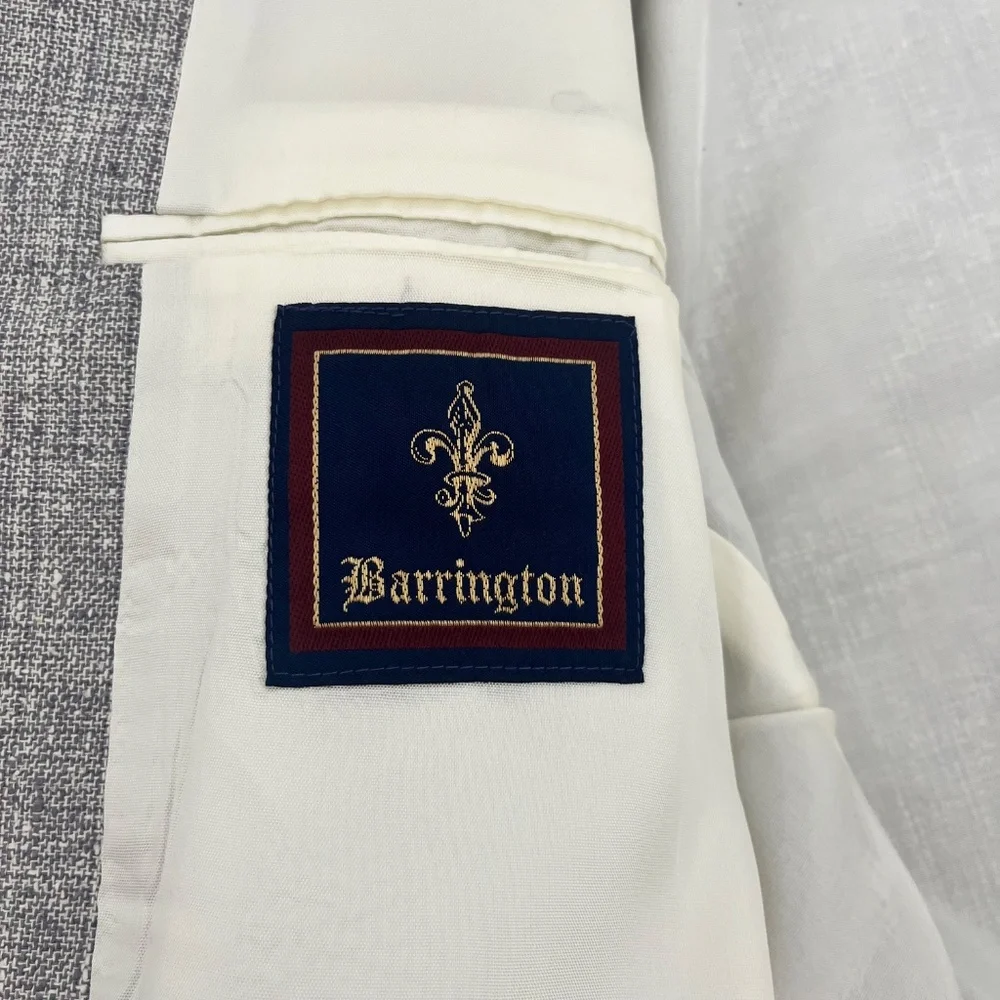 Barrington Mens 44S Single Breasted Sport Coat Gray‎ Low Moisture Utility Press